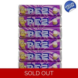 PEZ Vanilla Cupcake Refill Packs 6-Piece Pack Refills 49g
